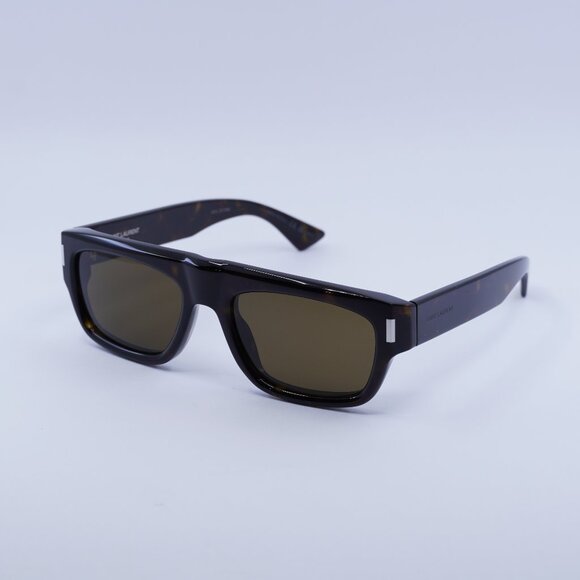 🕶️ New Saint Laurent SL762 002 Sunglasses - Dark Havana Frame, Brown Lenses